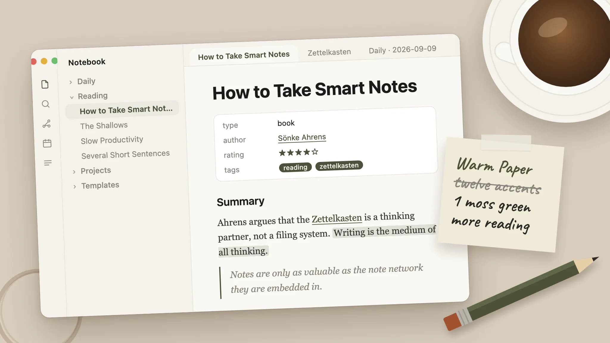 Warm Paper screenshot