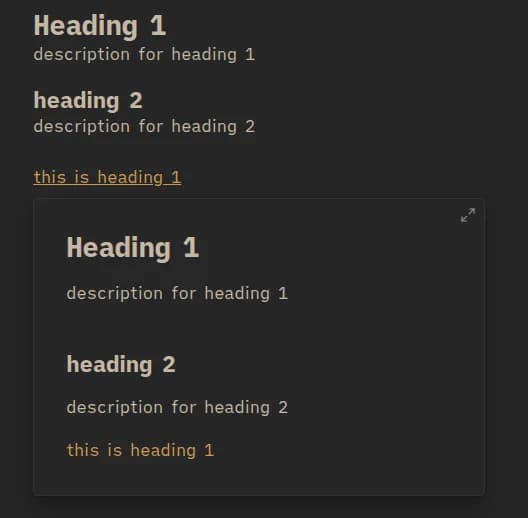 Markdown Heading Links screenshot