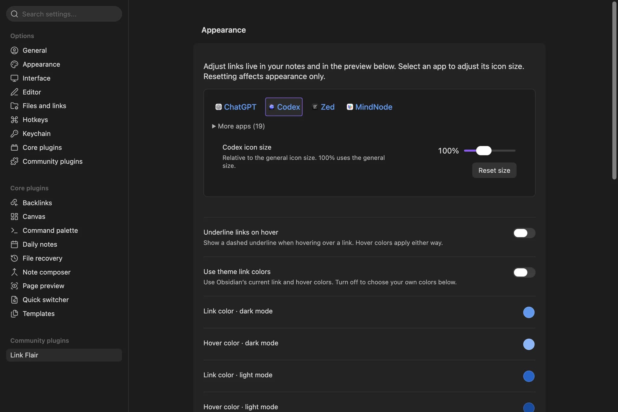 Link Flair screenshot
