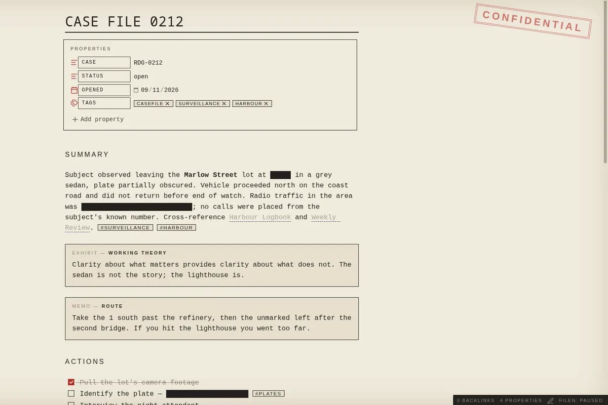 Dossier screenshot