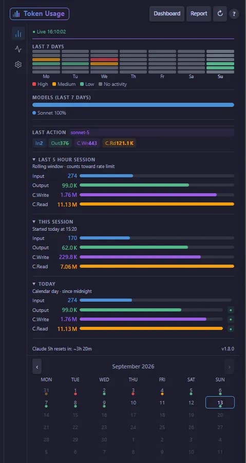 Token Usage screenshot