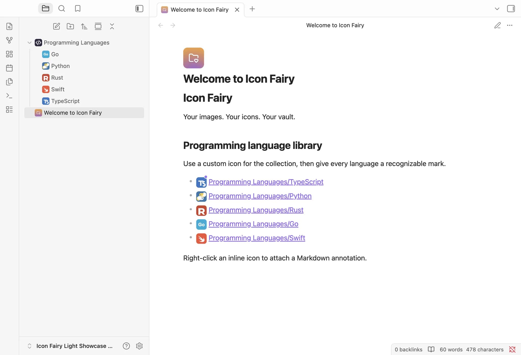 Icon Fairy screenshot
