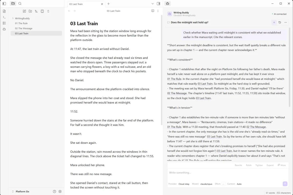Writing Buddy screenshot