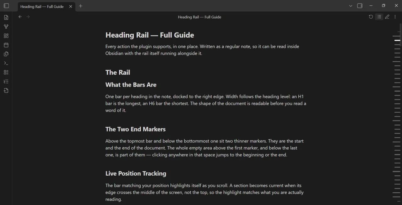 Heading Rail screenshot