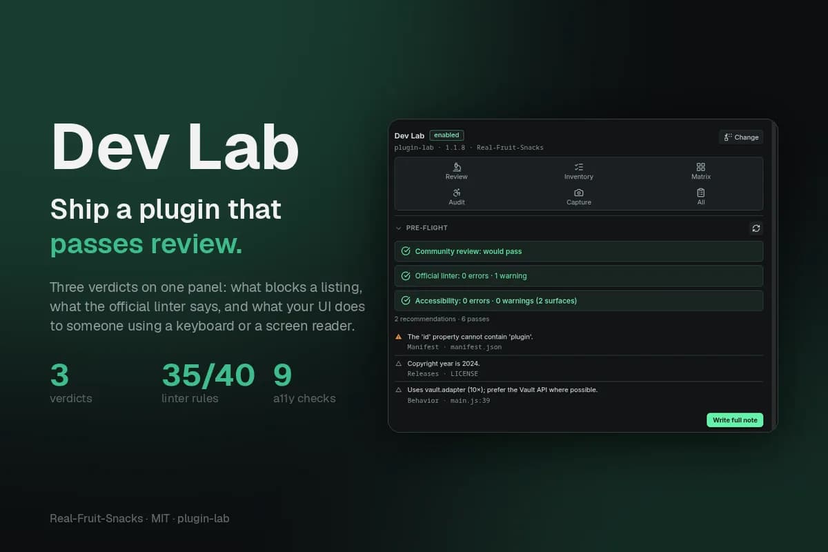 Dev Lab screenshot