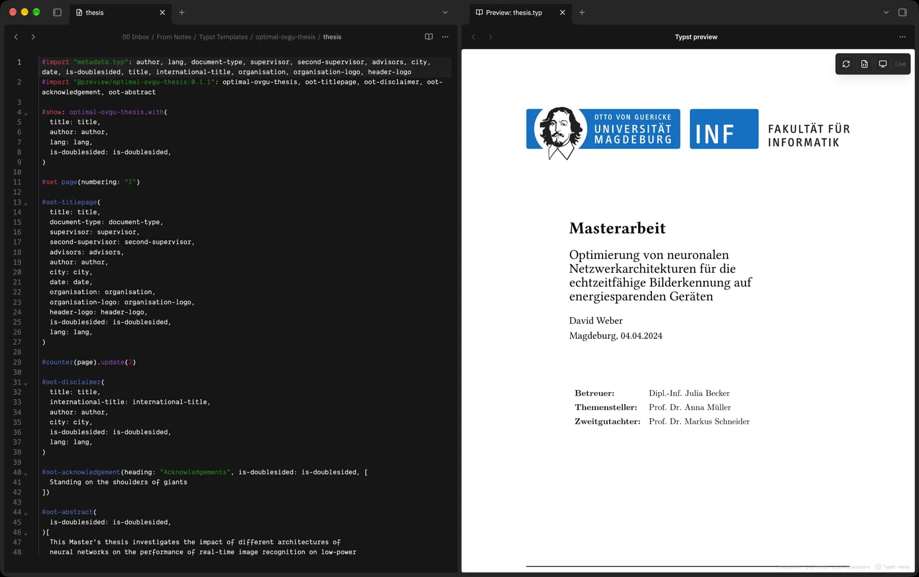 Tinymist screenshot