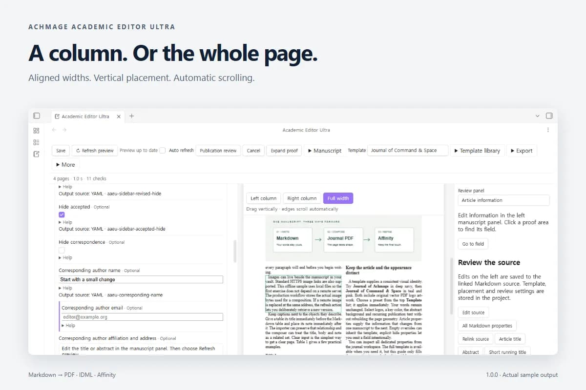 Achmage Academic Editor Ultra screenshot