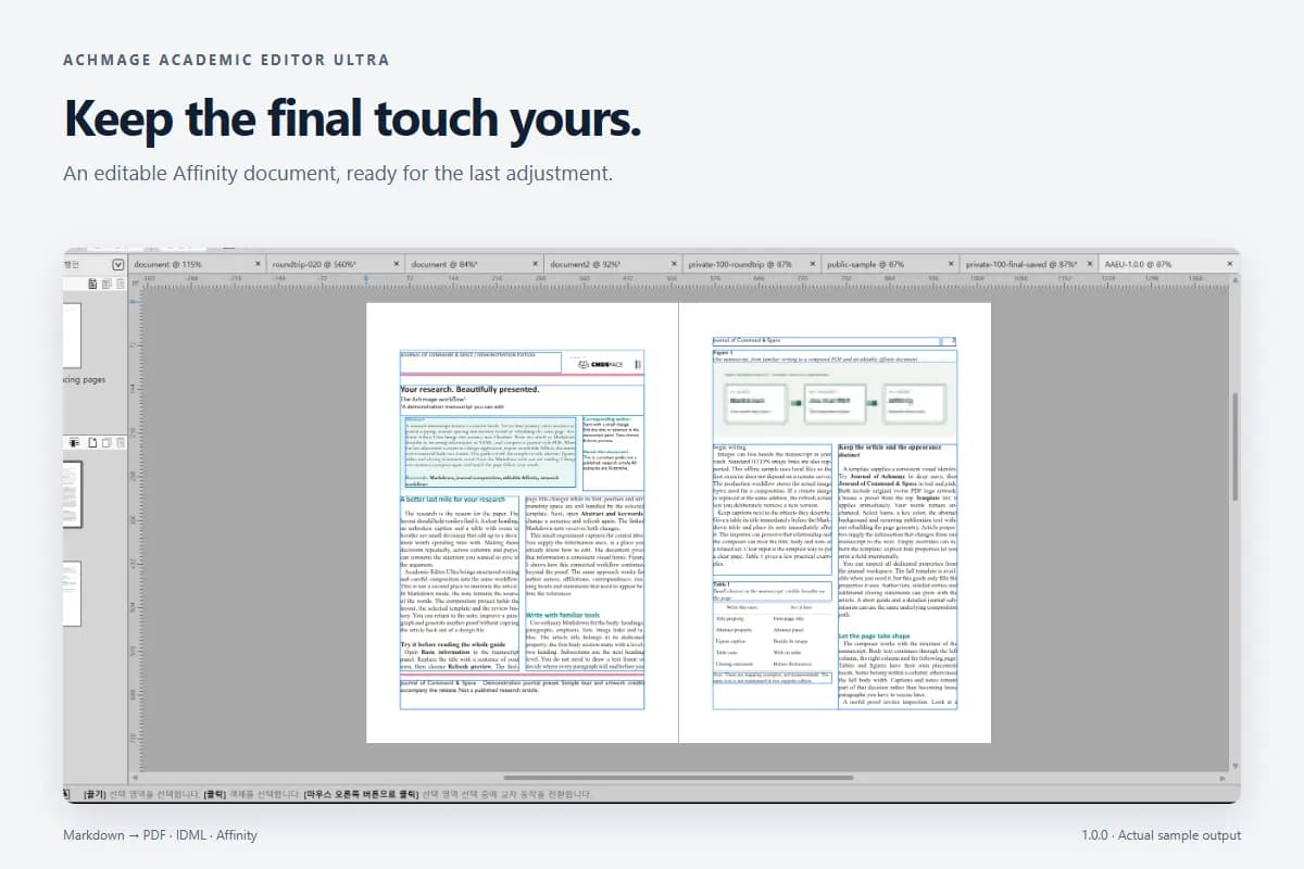 Achmage Academic Editor Ultra screenshot