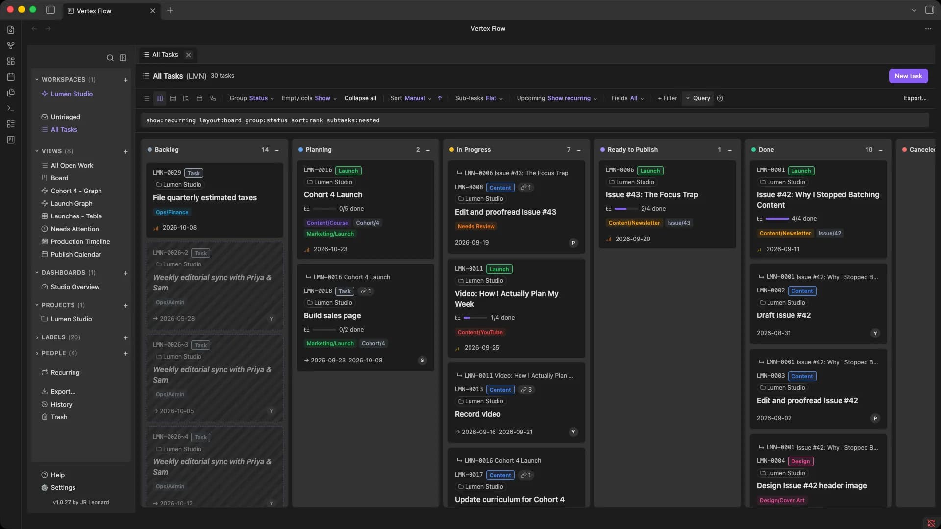 Vertex Flow screenshot