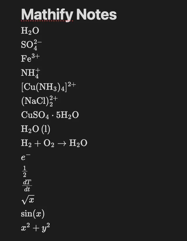 Mathify Notes screenshot