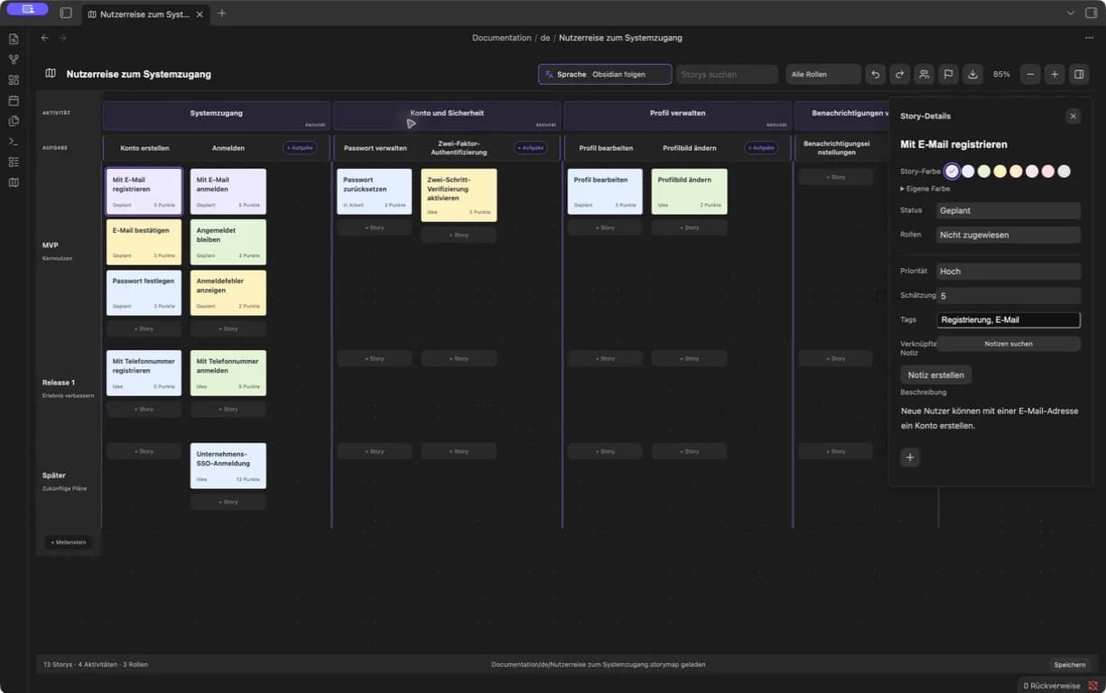 Story Map screenshot