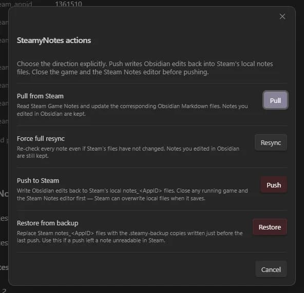 SteamyNotes screenshot