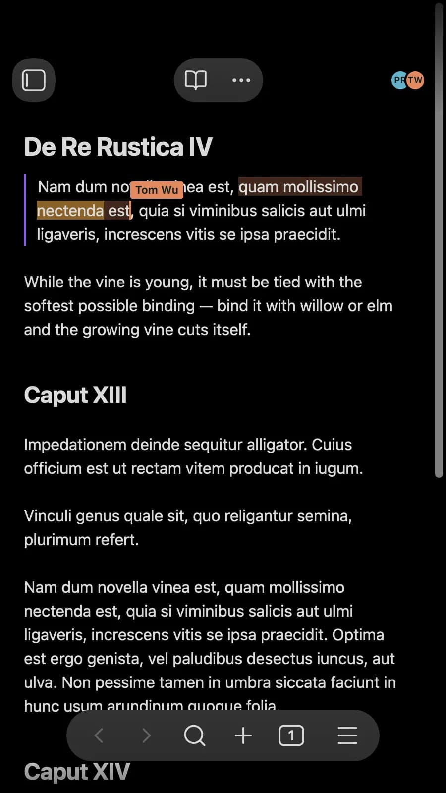 Nectenda screenshot