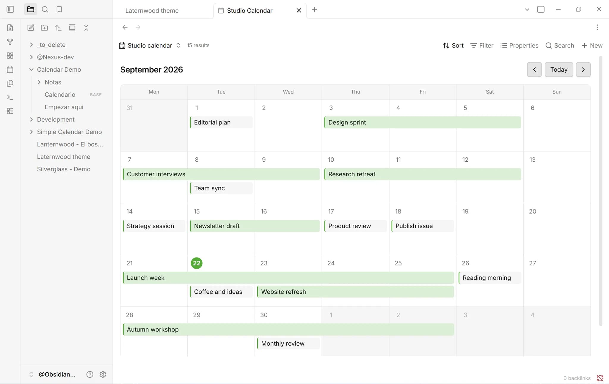 Just Simple Calendar screenshot