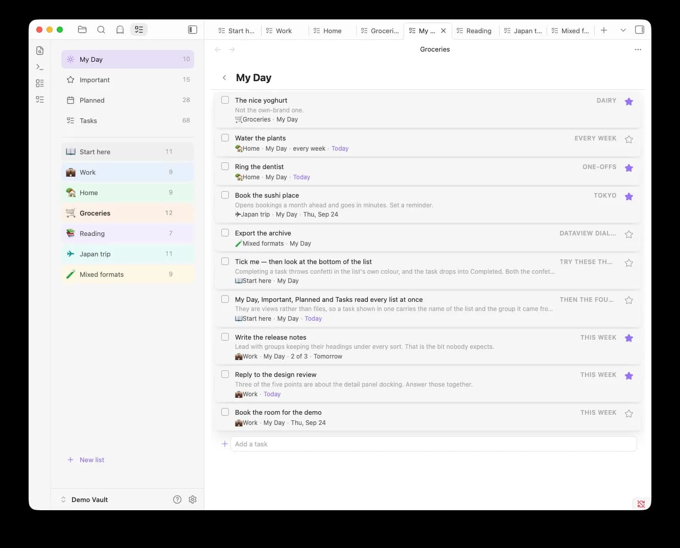 List Vibes screenshot