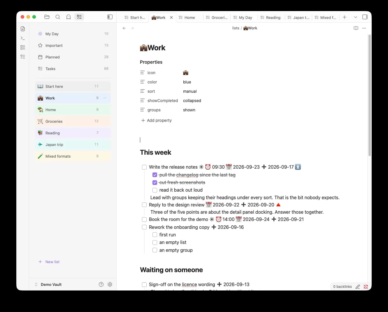 List Vibes screenshot
