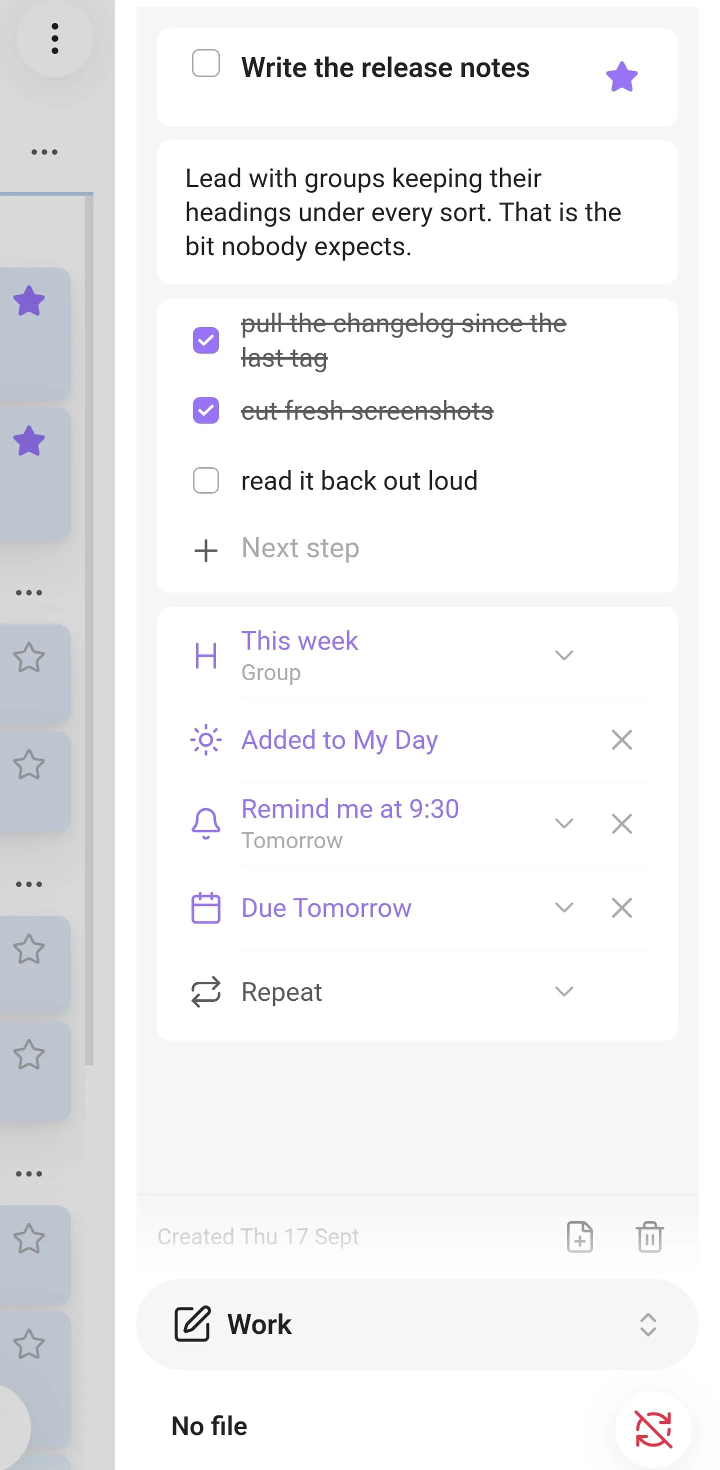 List Vibes screenshot
