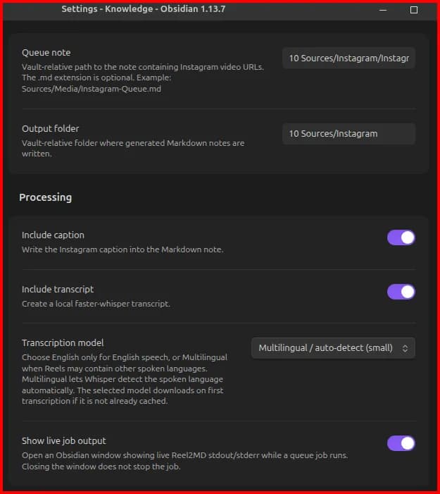 Reel2MD screenshot