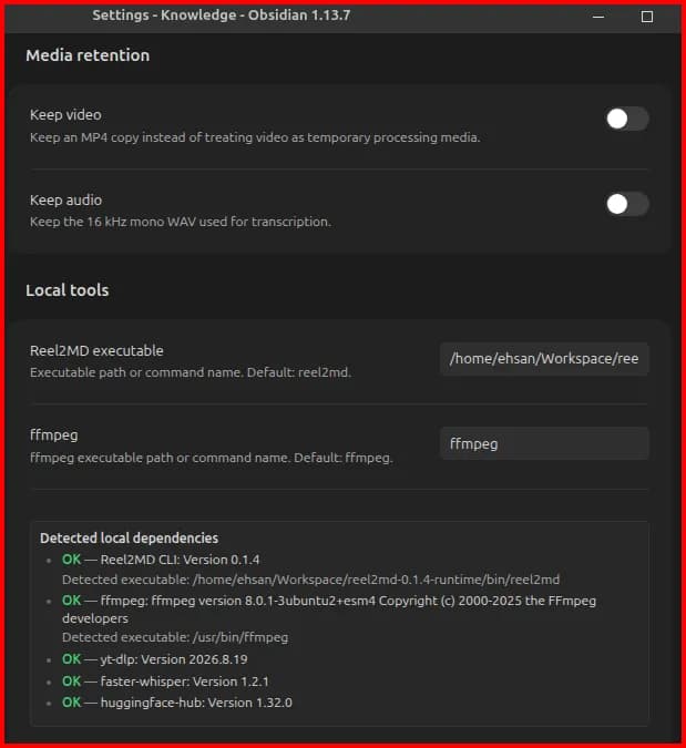 Reel2MD screenshot