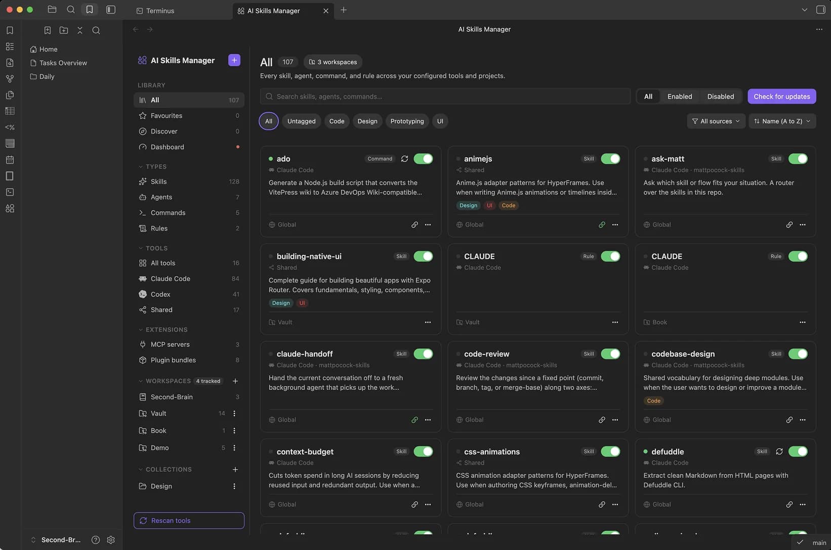 AI Skills Manager screenshot