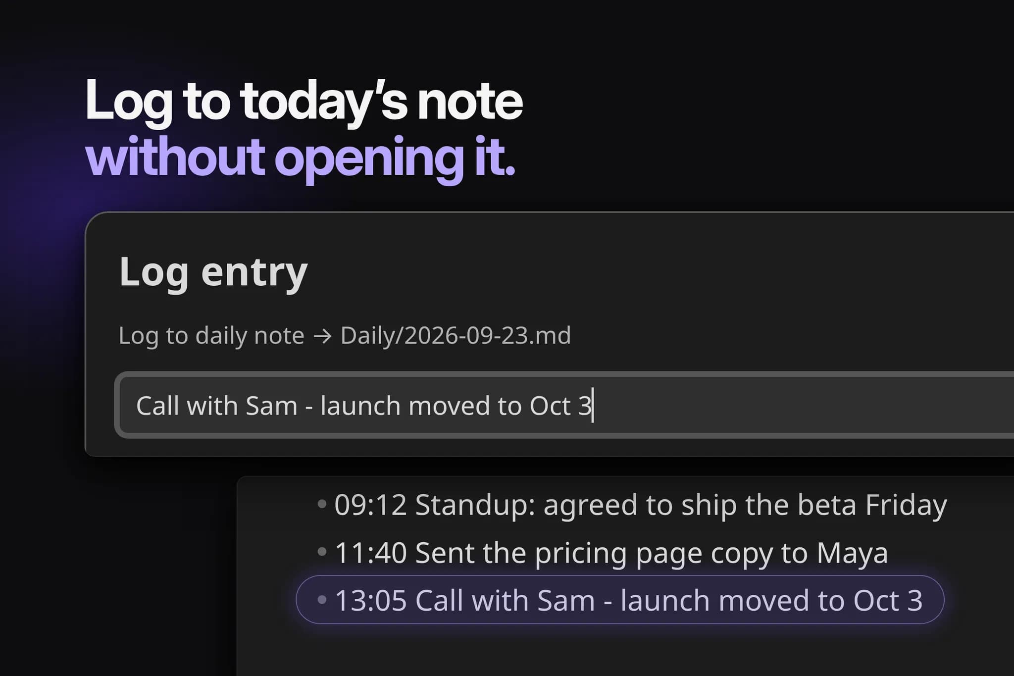 QuickAdd screenshot