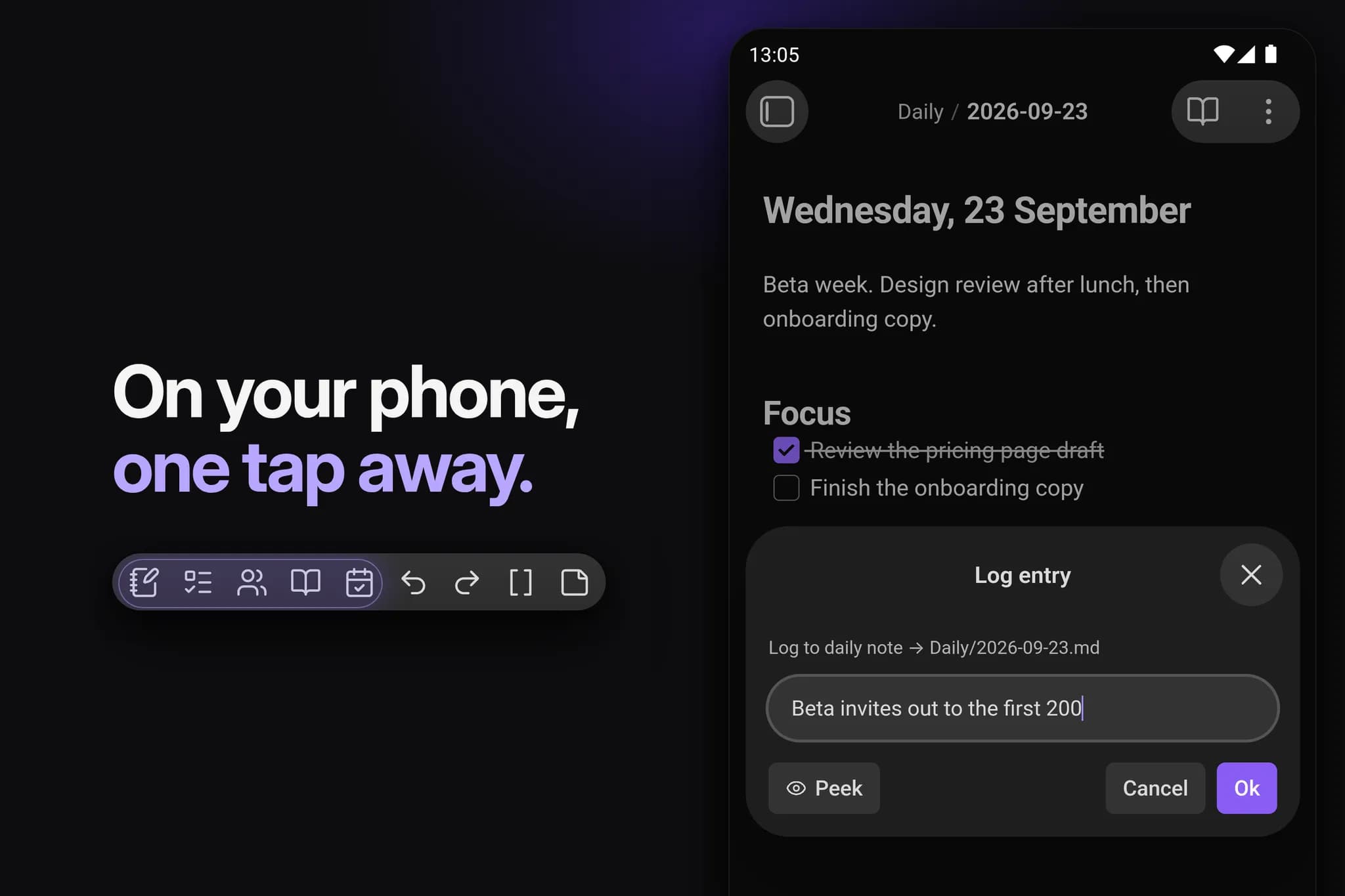 QuickAdd screenshot