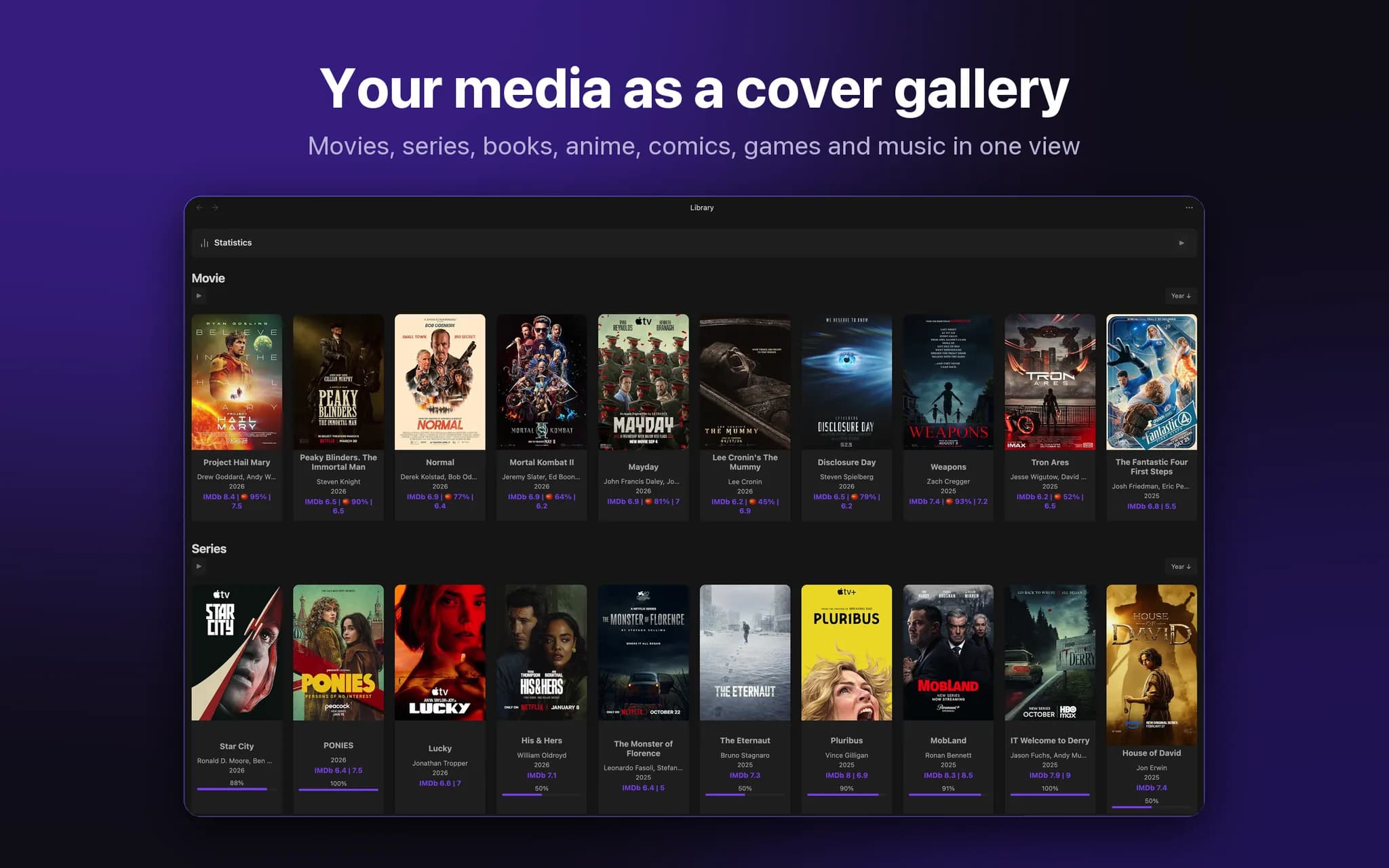 Library screenshot