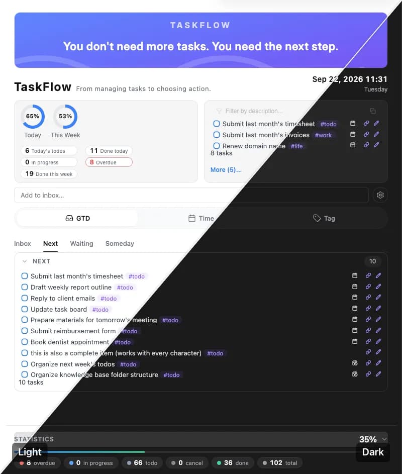 TaskFlow screenshot
