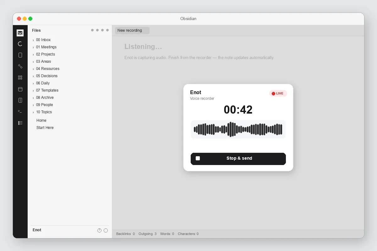Enot screenshot