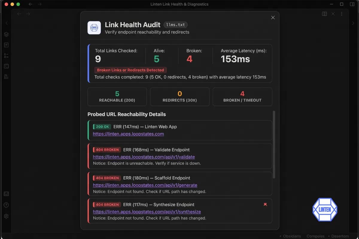 Linten screenshot