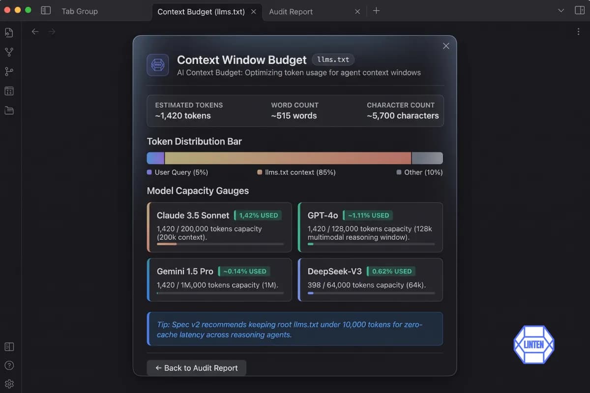 Linten screenshot