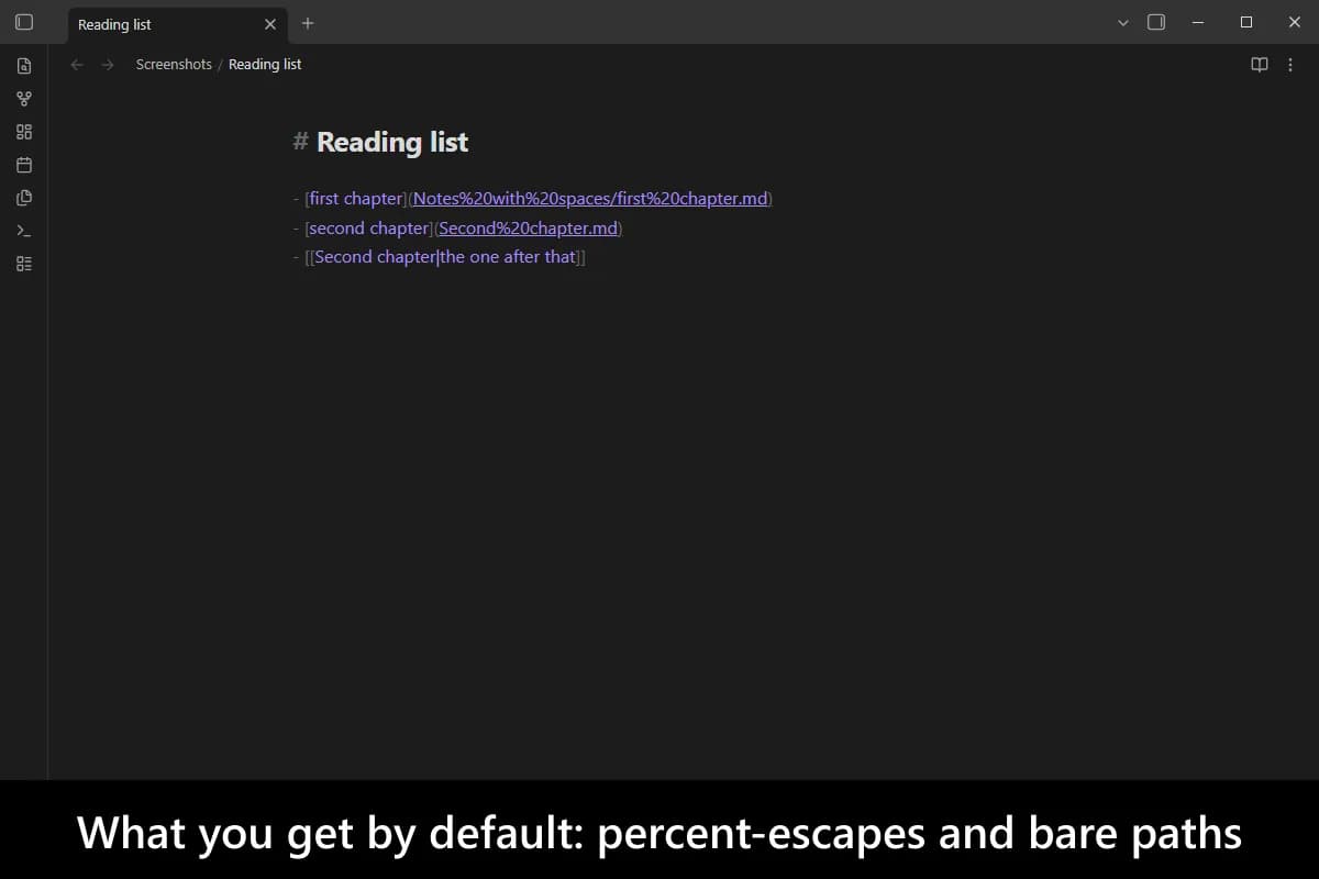 Better Markdown Links screenshot