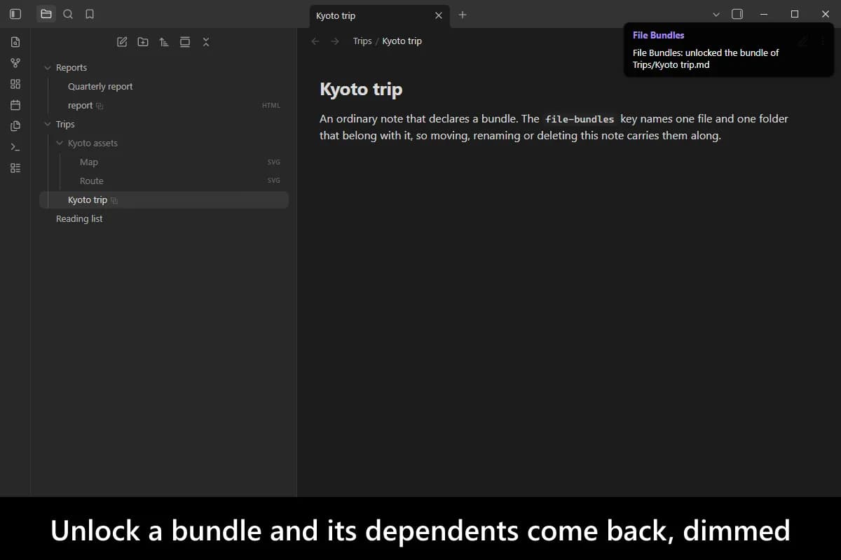 File Bundles screenshot