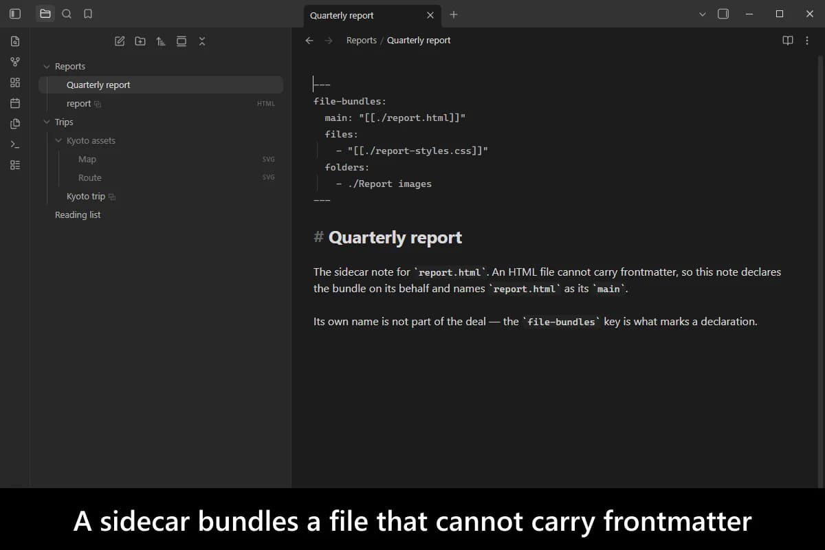 File Bundles screenshot