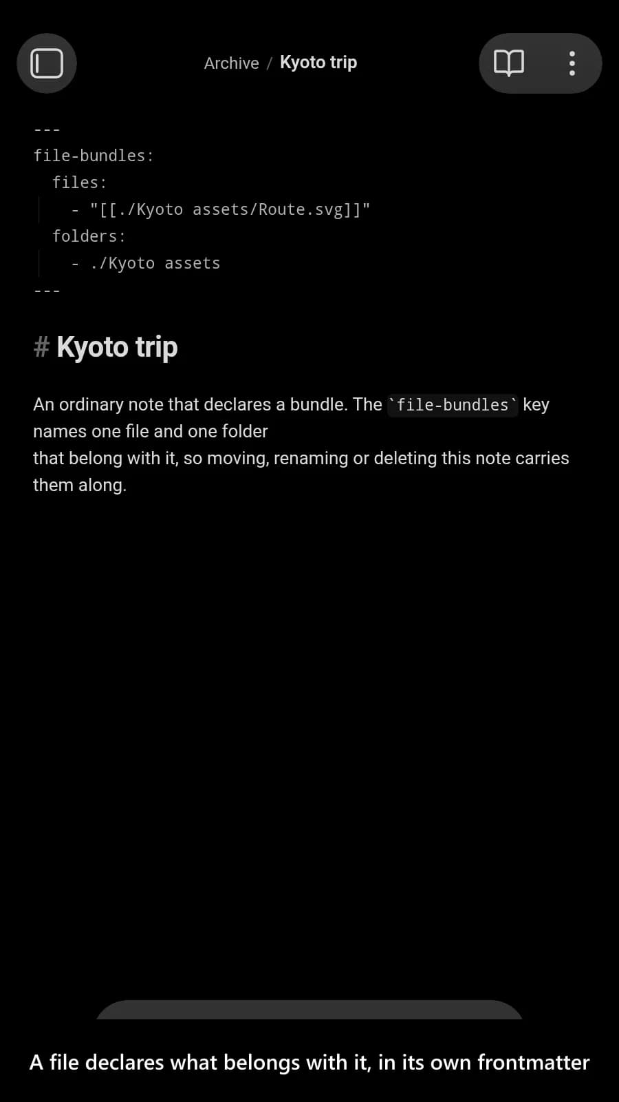 File Bundles screenshot