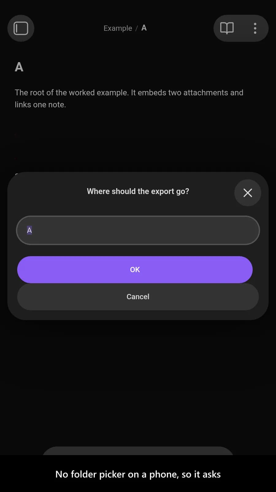 Advanced Markdown Export screenshot
