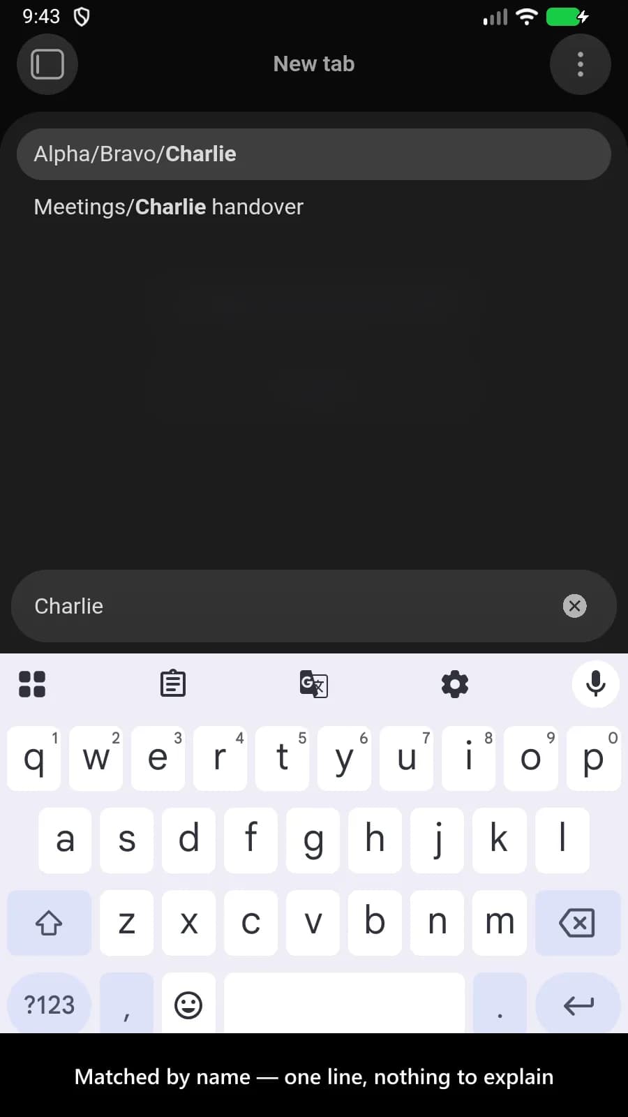 Alias Quick Switcher screenshot
