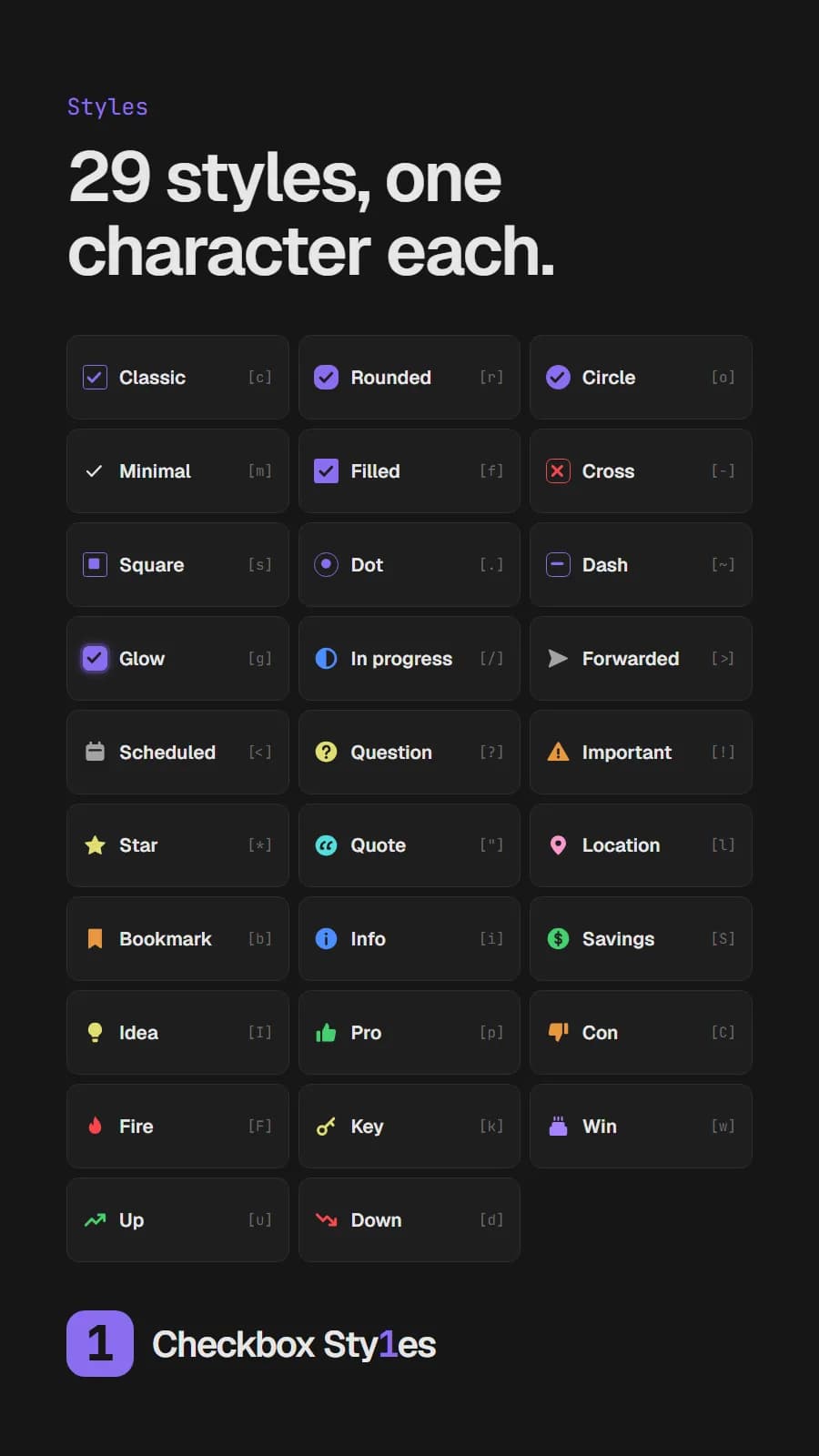 Checkbox Sty1es screenshot