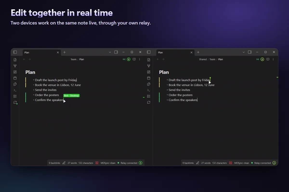 MDSync screenshot