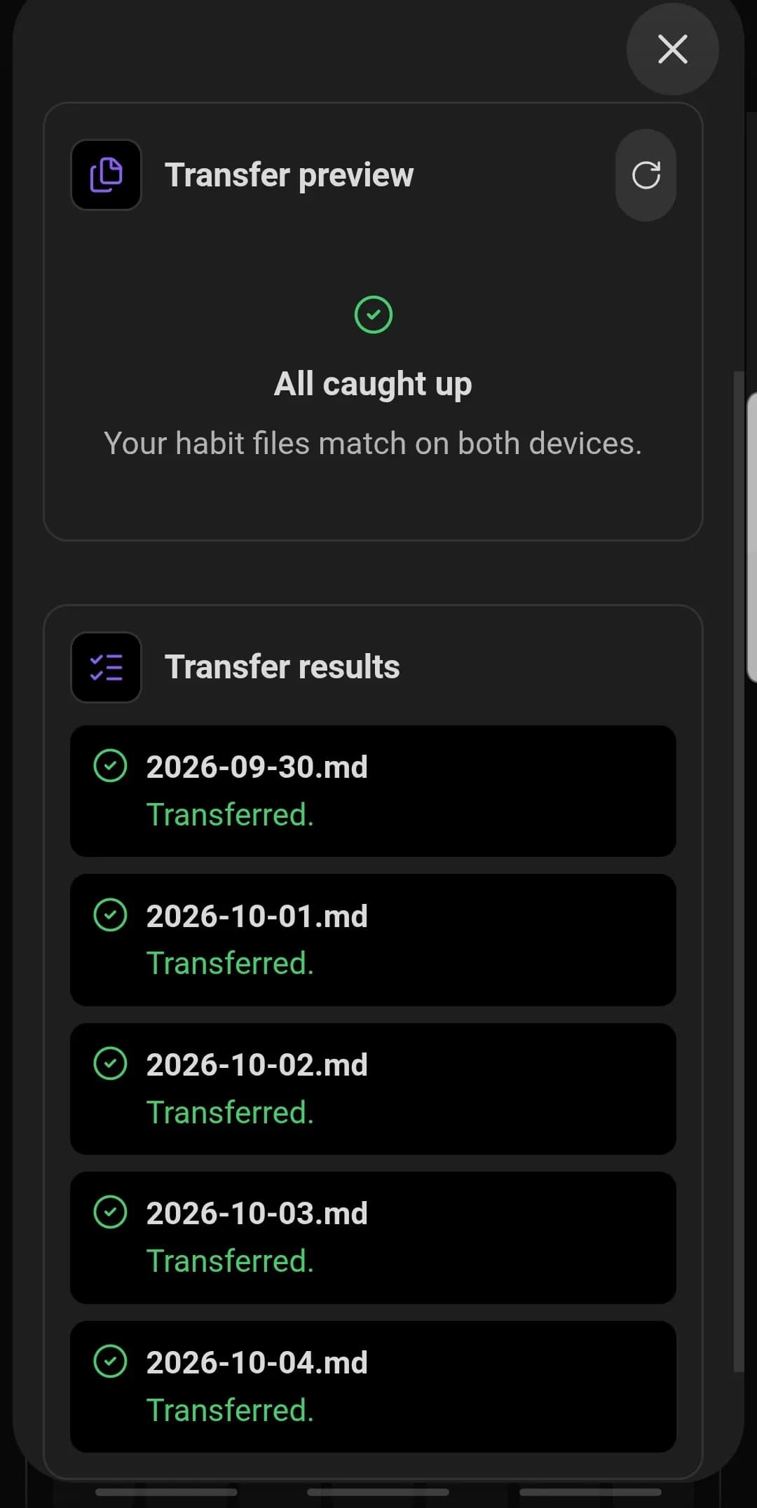 Temperans Habits screenshot