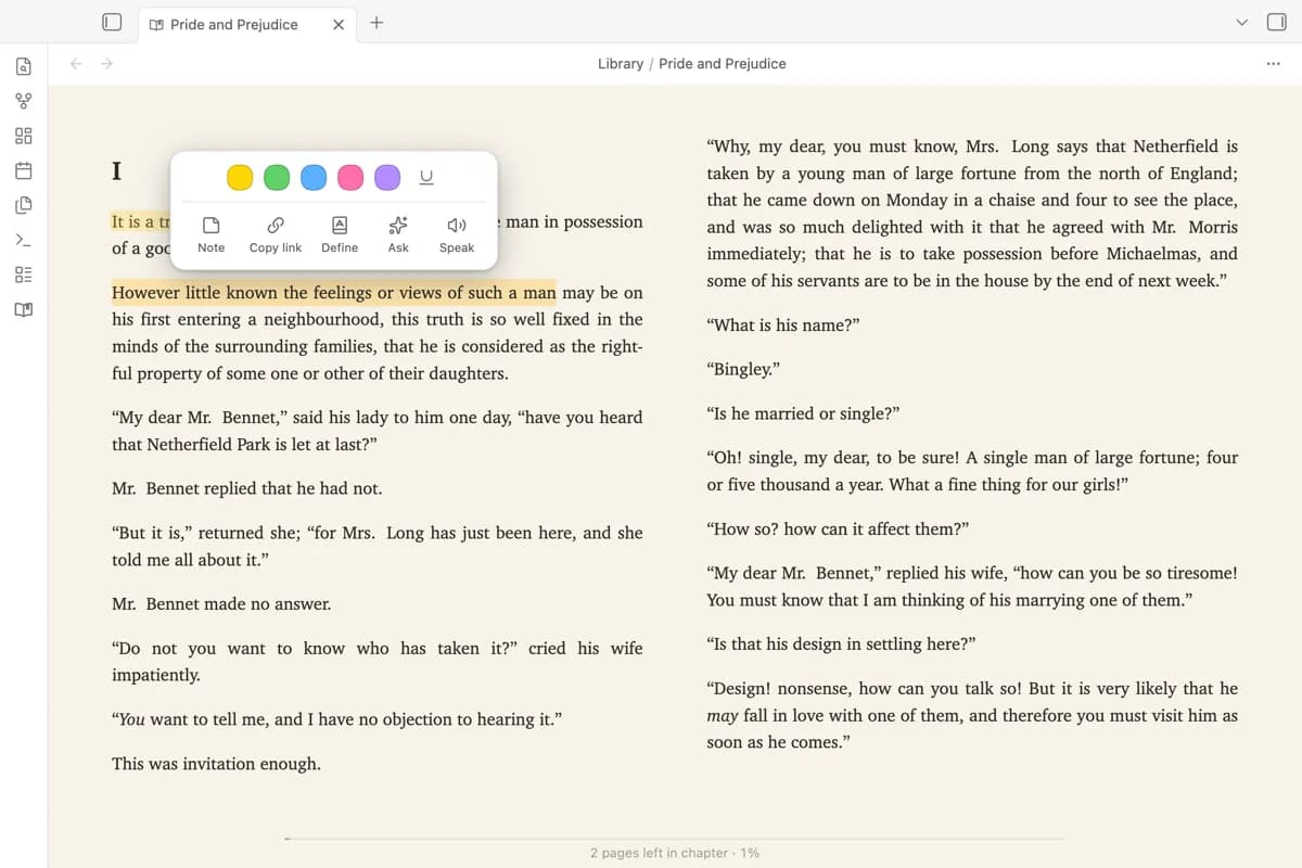 Octavo Reader screenshot