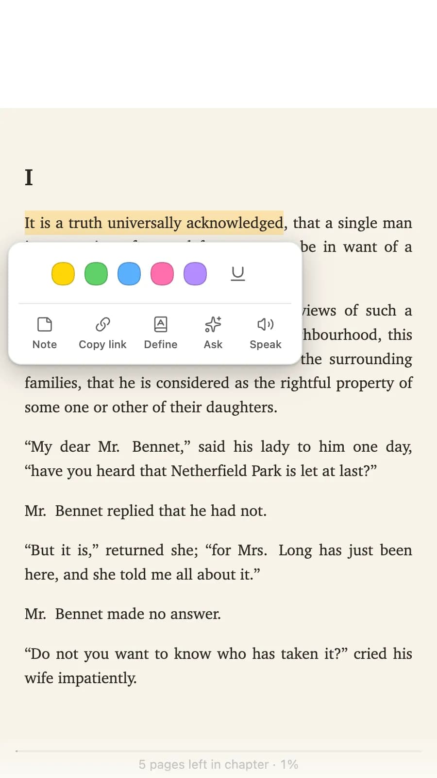 Octavo Reader screenshot
