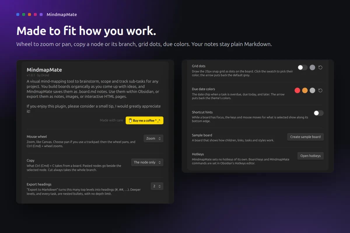 MindmapMate screenshot
