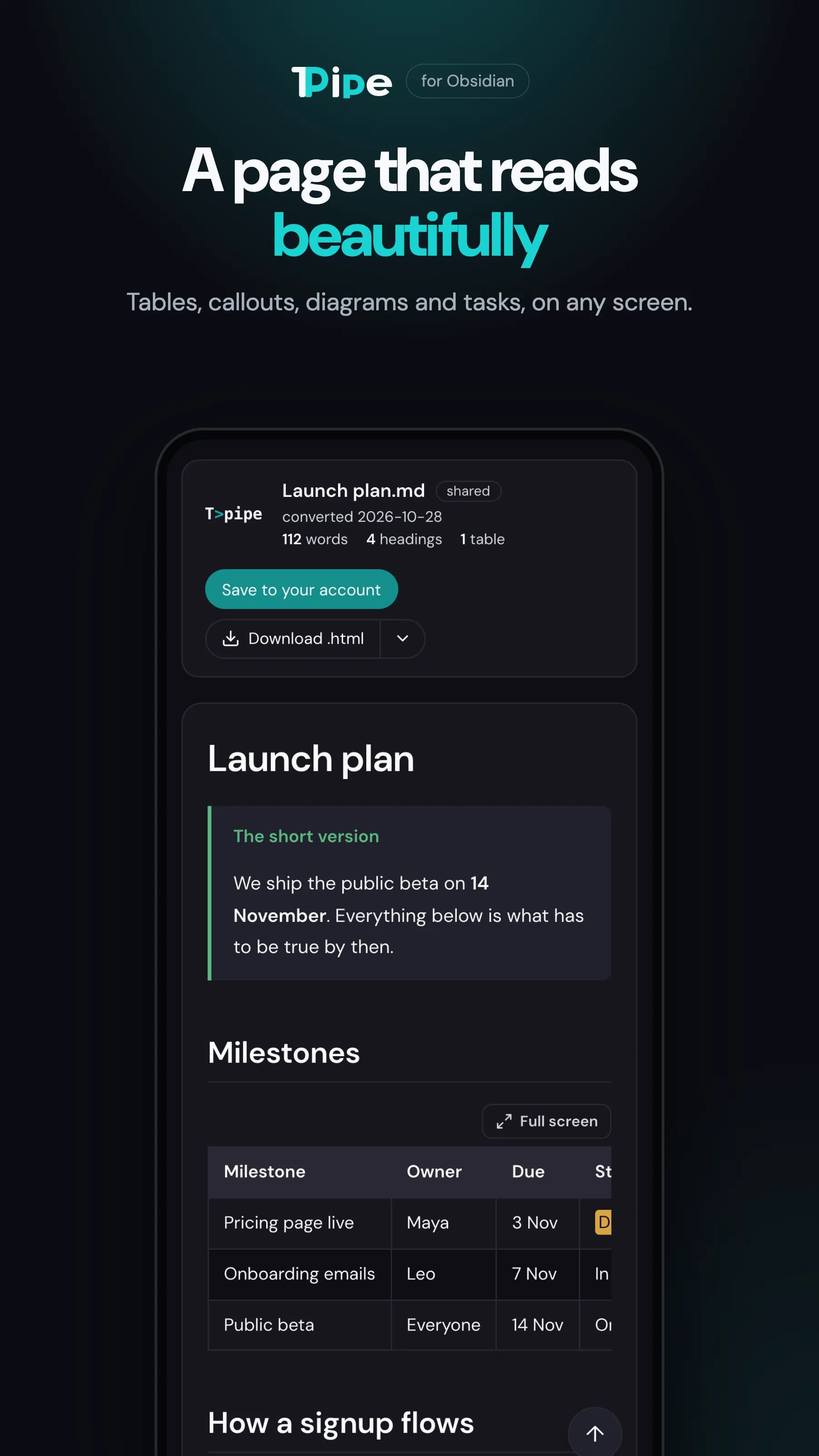 TransformPipe screenshot