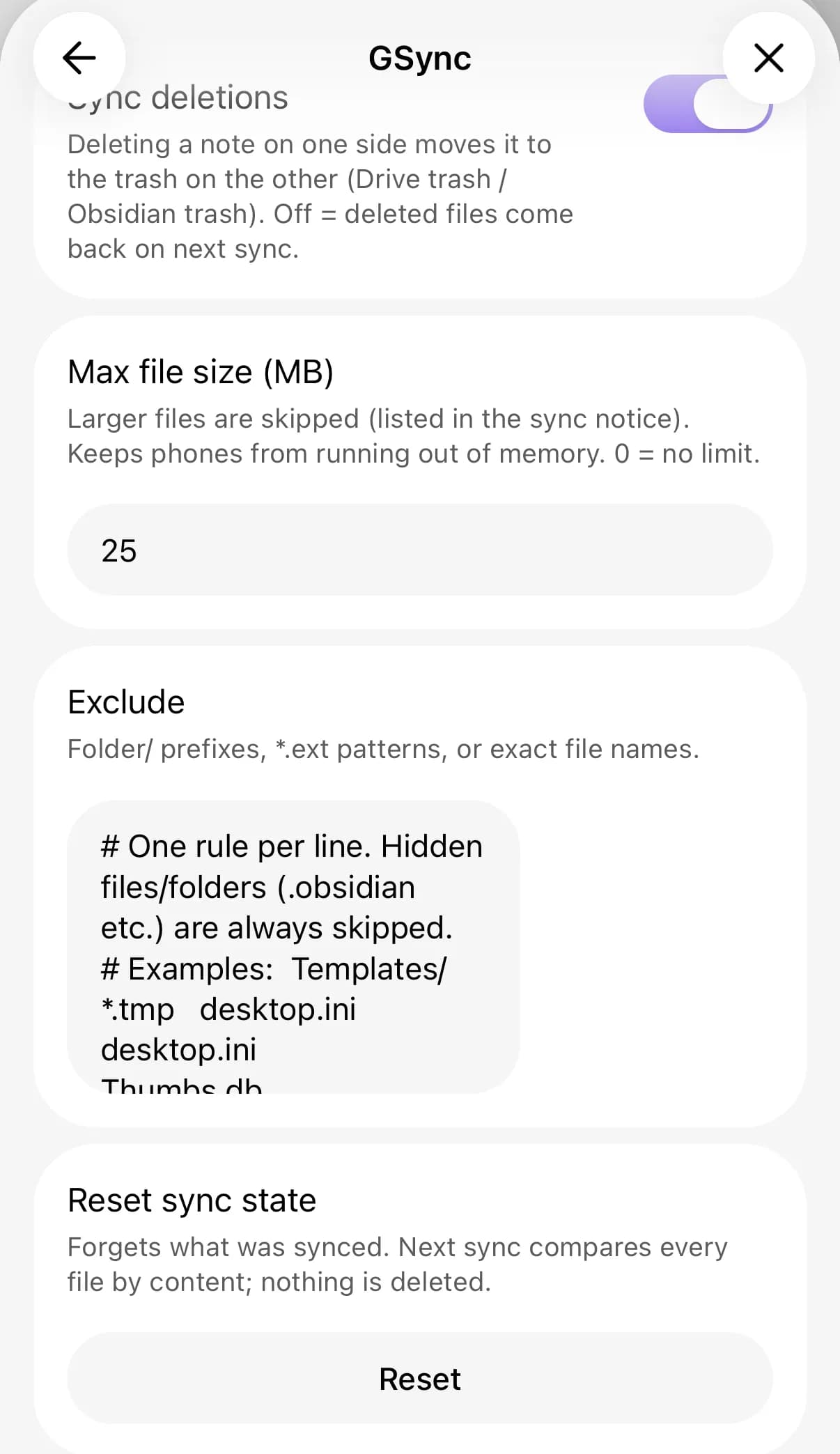 GSync screenshot