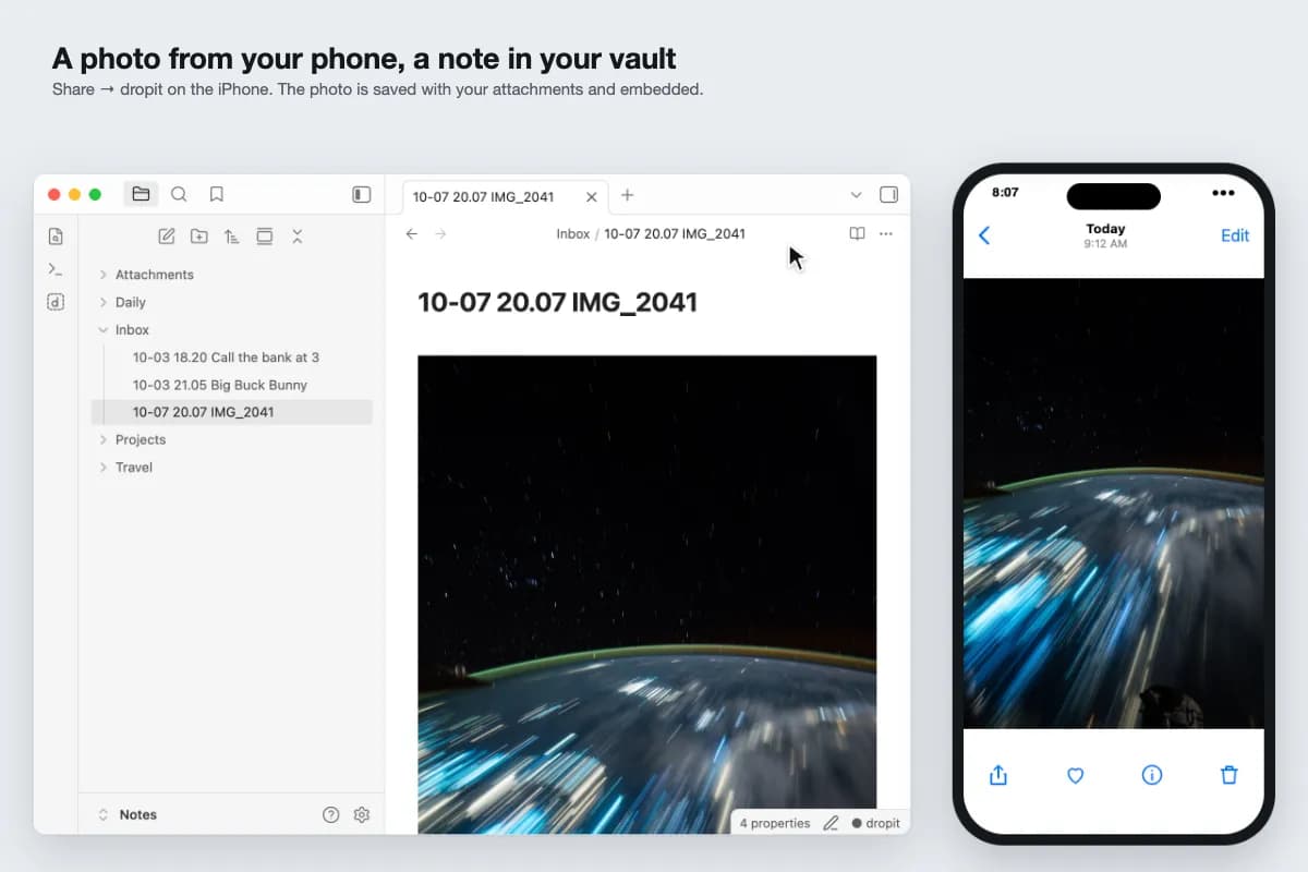 dropit (sync and send anything to phone and PC) screenshot