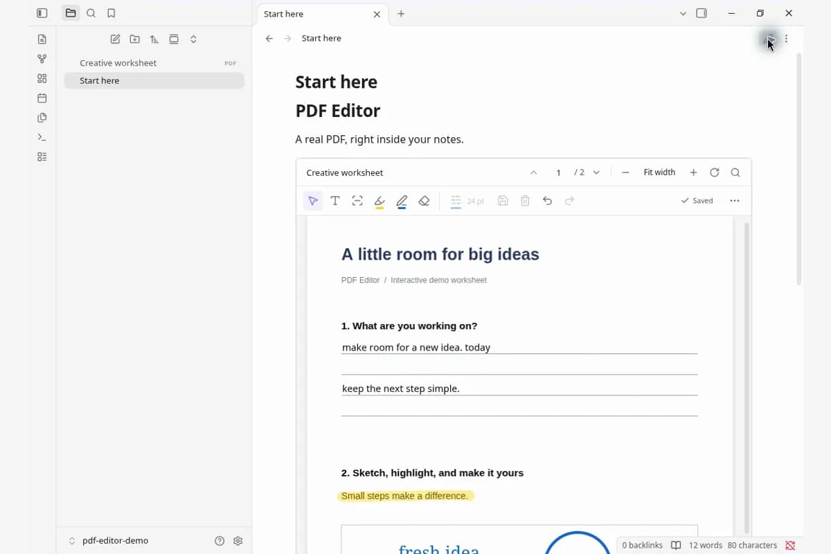 PDF Editor screenshot
