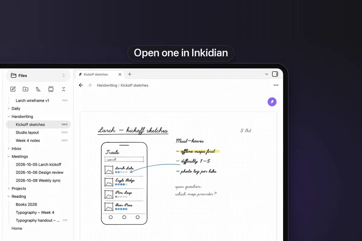 Inkidian screenshot