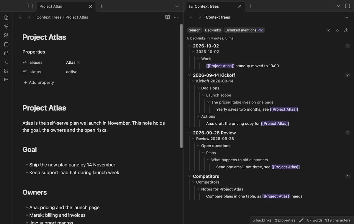 Context Trees screenshot