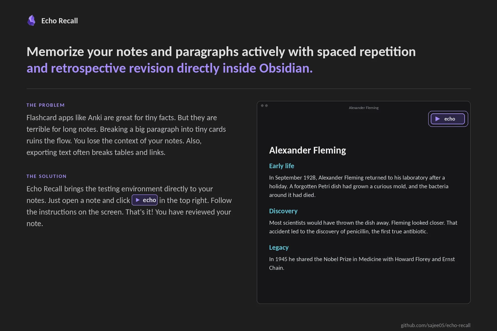 Echo Recall screenshot